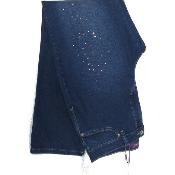 Gloria Vanderbilt Amanda Embellished Straight Leg Jeans Trier Szs 12R & 14R NWT - Picture 1 of 1